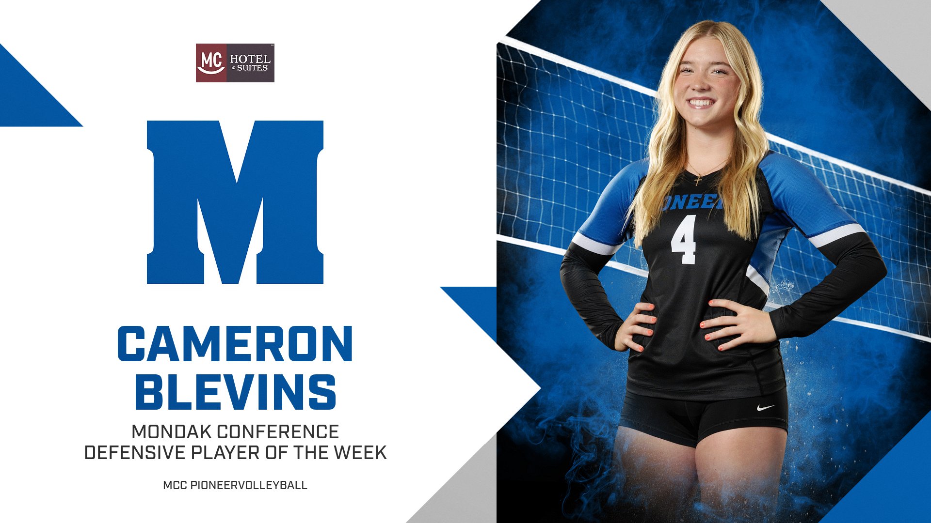 Blevins Earns Final MonDak Conference Defensive Player of Week
