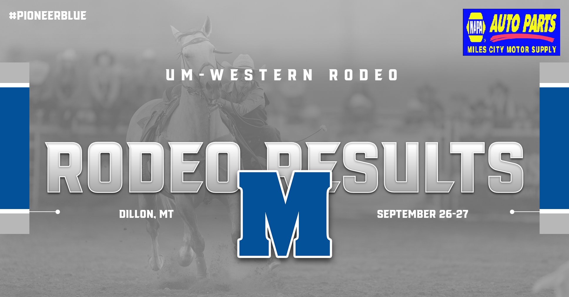 Pioneer Rodeo Finishes Off Fall Season in Dillon, MT at UM-Western Rodeo
